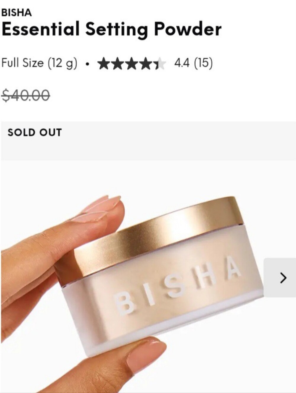 ๐2โข$20/3โข$28๐ BISHA Essential Setting Powder In Tokyo Translucent - Picture 3 of 6